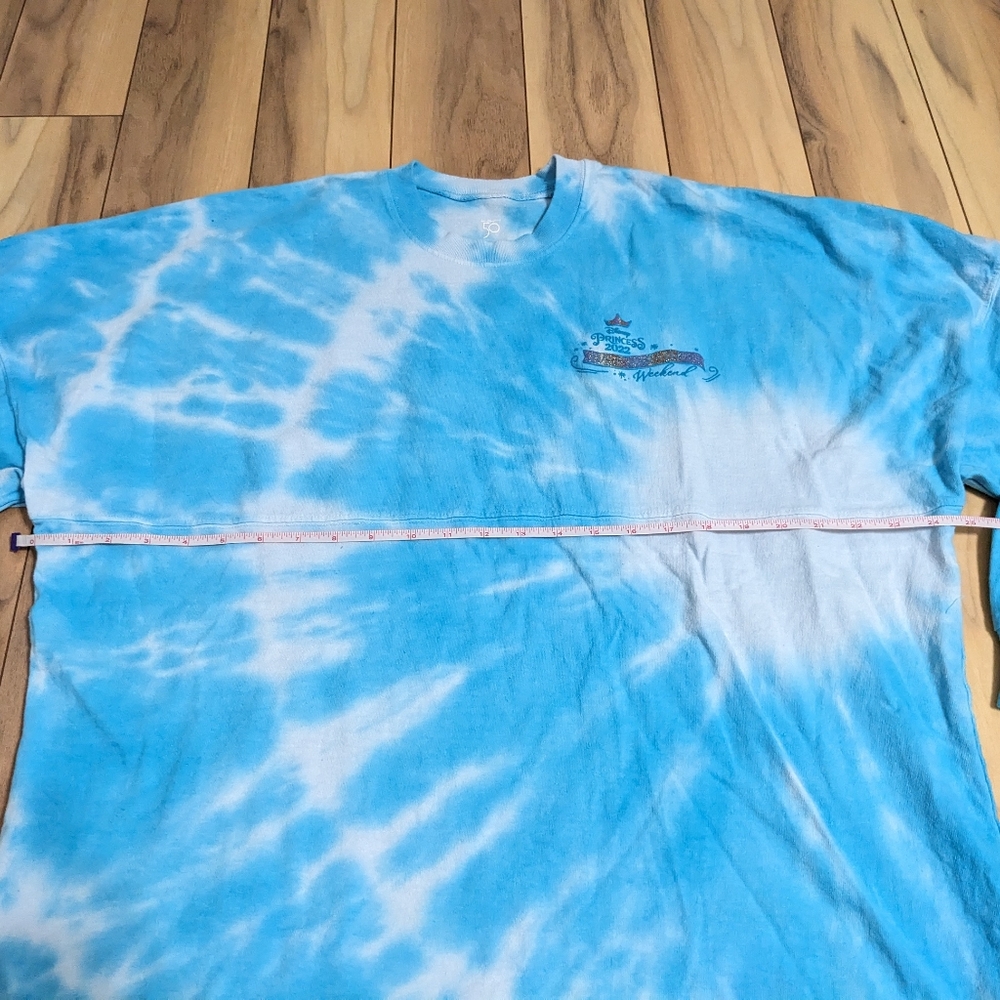 EUC! Run Disney 2022 Princess Marathon Weekend Spirit Jersey Blue Tie Dye Size L - Picture 10 of 16
